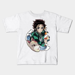 demon slayer anime kawaii Kids T-Shirt